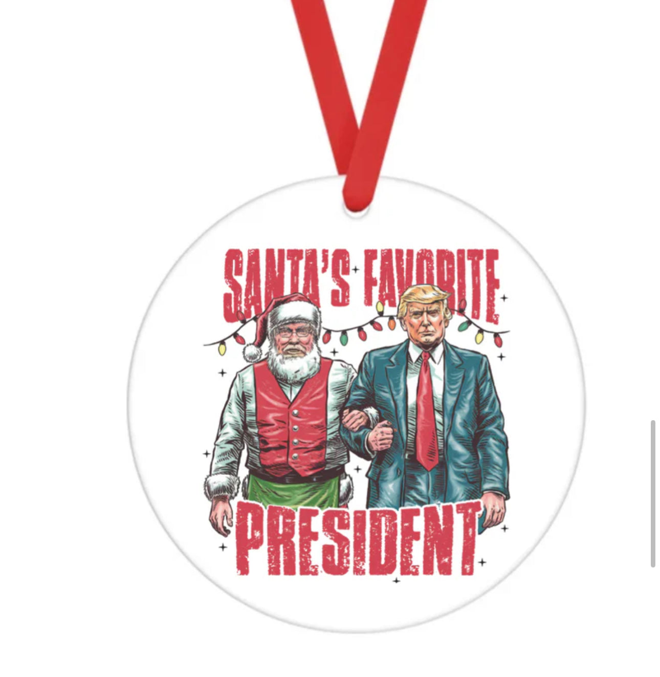 Ceramic Ornament • Trump