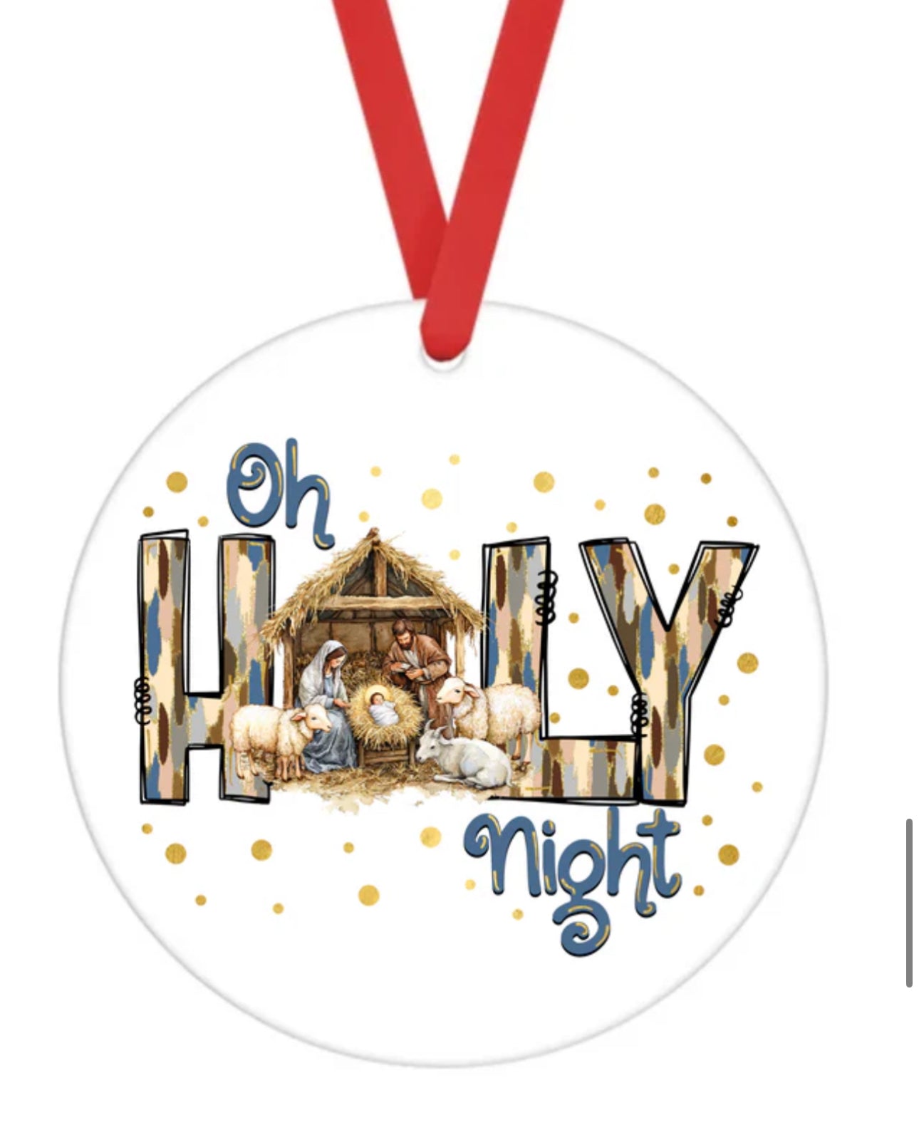 Ceramic Ornament • Holy Night