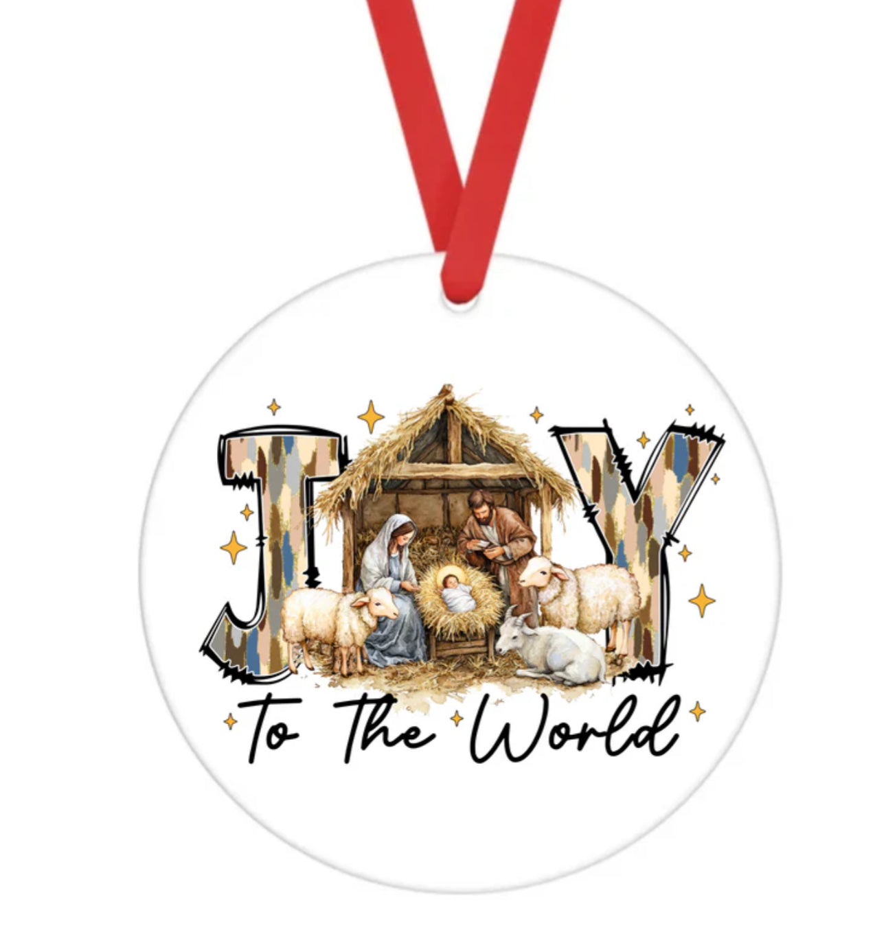 Ceramic Ornament • Joy To The World
