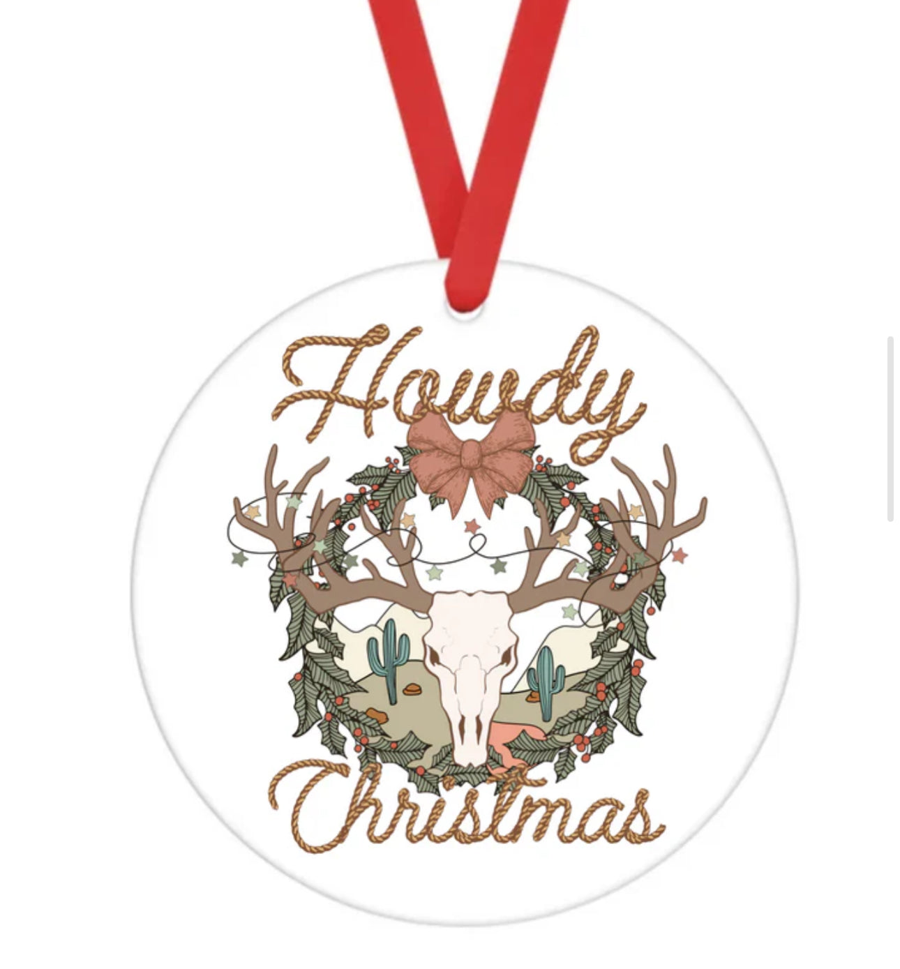 Ceramic Ornament • Howdy