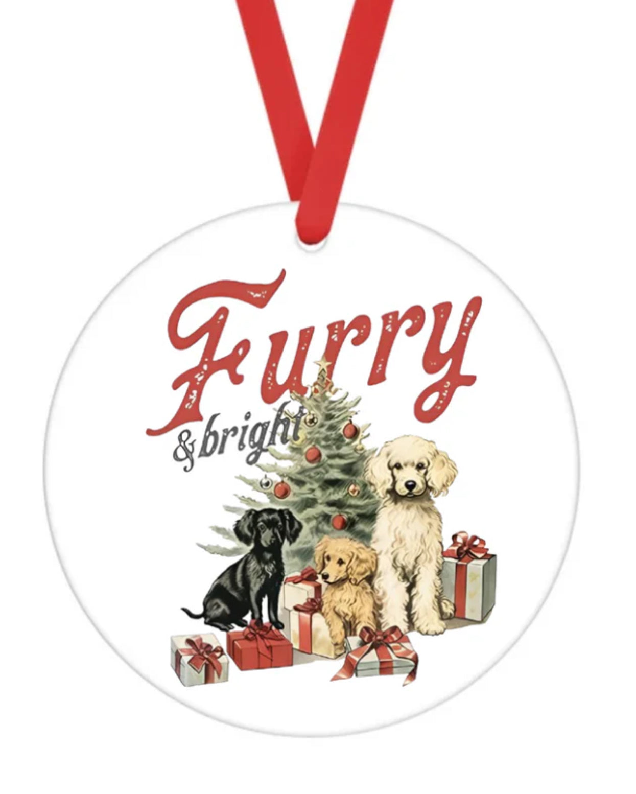 Ceramic Ornament • Furry & Bright • Dogs