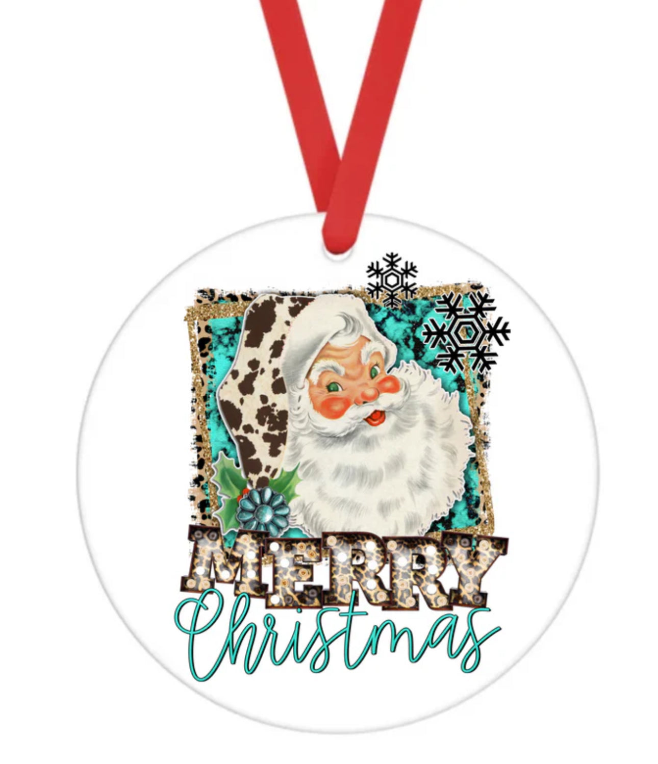 Ceramic Ornament • Boujee Santa