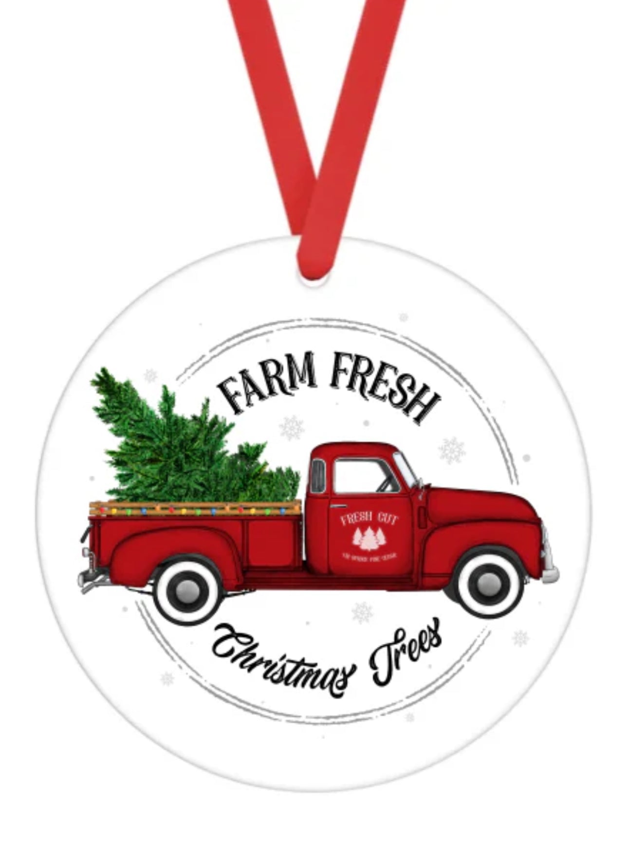 Ceramic Ornament • Red Truck