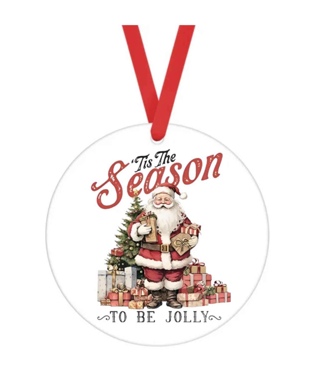 Ceramic Ornament • Santa Tis The Season