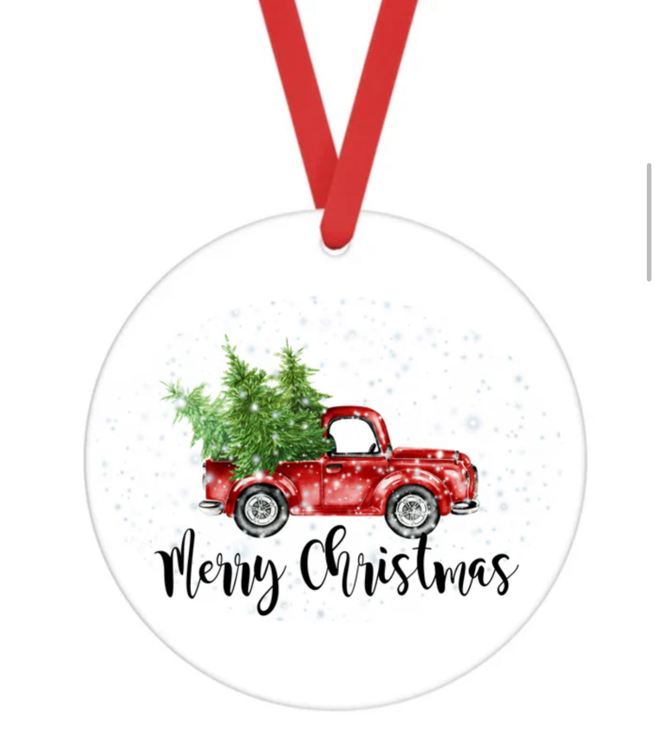 Ceramic Ornament • Christmas Truck